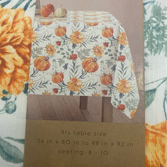 Other - NWT Harvest Pumpkin Tablecloth 60in x 102in Oblong by From The Hearth-Nordstrom